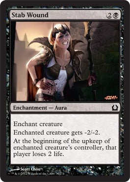 Stab Wound (Return to Ravnica) Near Mint - Nick Nack's Full Frontal Attack