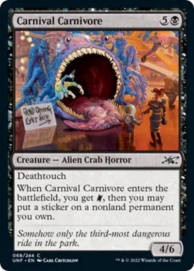 Carnival Carnivore (Unfinity) Near Mint - Nick Nack's Full Frontal Attack