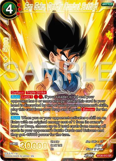 Son Goku, Deadly Combat Settled (Ultimate Advent) Near Mint Foil - Nick Nack's Full Frontal Attack