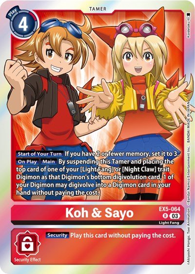 Koh and Sayo (Animal Colosseum) Near Mint Foil - Nick Nack's Full Frontal Attack