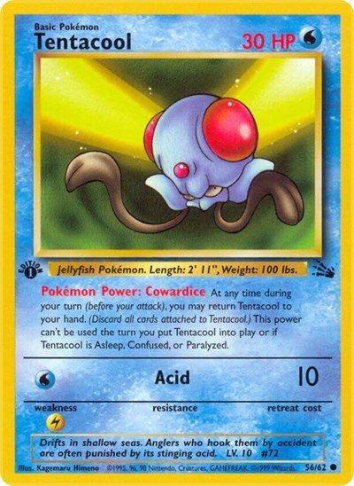Tentacool (Fossil) Medium Play Unlimited - Nick Nack's Full Frontal Attack