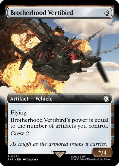 Brotherhood Vertibird (Extended Art) (Universes Beyond: Fallout) Near Mint Foil