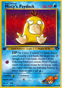 Misty's Psyduck (Gym Challenge) Light Play 1st Edition