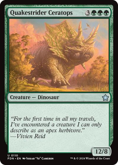 Quakestrider Ceratops (Foundations) Near Mint - Nick Nack's Full Frontal Attack