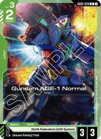 Gundam AGE - 1 Normal (GD02 - 029) (Dual Impact) Near Mint - Nick Nack's Full Frontal Attack