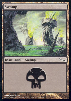Swamp (298) (Mirrodin) Light Play