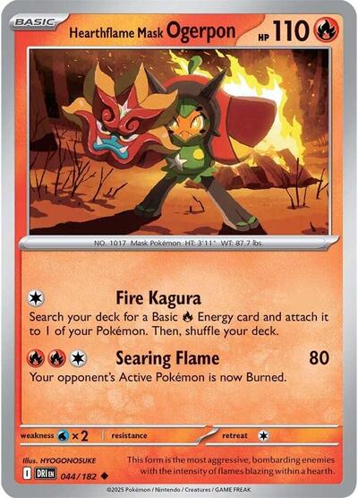 Hearthflame Mask Ogerpon (SV10: Destined Rivals) Near Mint - Nick Nack's Full Frontal Attack
