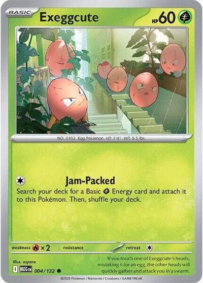 Exeggcute (ME01: Mega Evolution) Near Mint Reverse Holofoil - Nick Nack's Full Frontal Attack