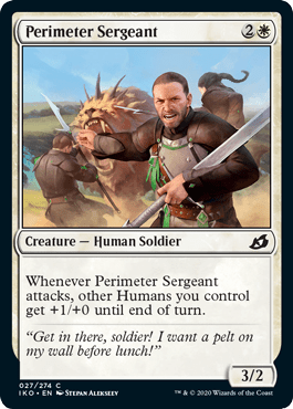 Perimeter Sergeant (Ikoria: Lair of Behemoths) Near Mint - Nick Nack's Full Frontal Attack