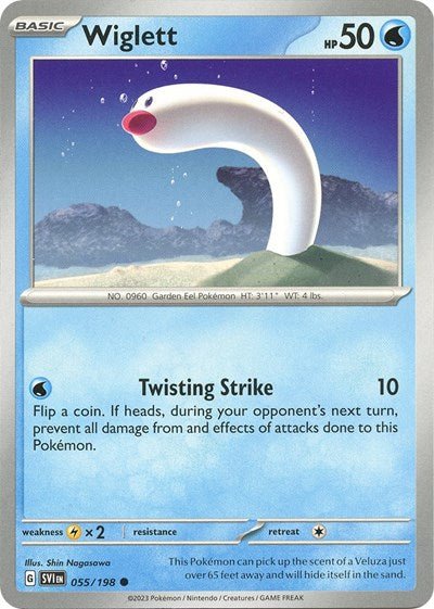 Wiglett - 055 (Scarlet and Violet: Base Set) Near Mint - Nick Nack's Full Frontal Attack