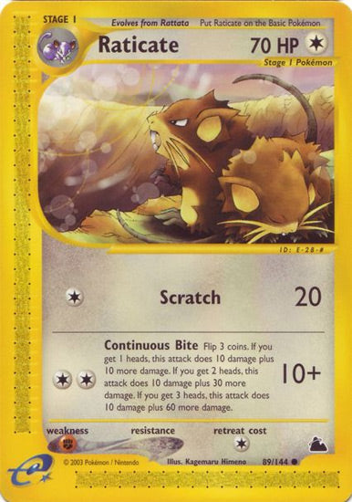 Raticate (Skyridge) Light Play