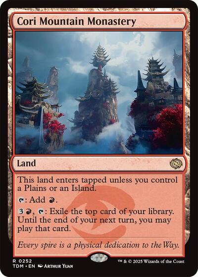 Cori Mountain Monastery (Tarkir: Dragonstorm) Near Mint - Nick Nack's Full Frontal Attack