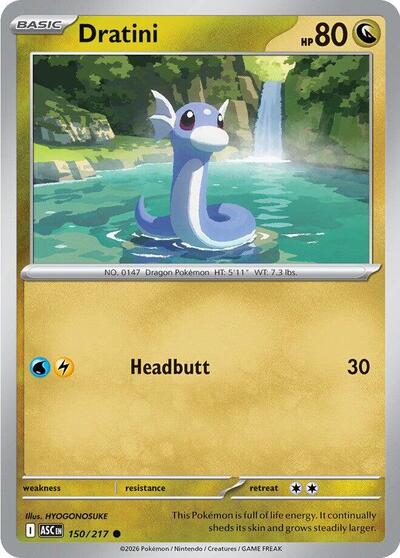 Dratini (ME: Ascended Heroes) Near Mint - Nick Nack's Full Frontal Attack