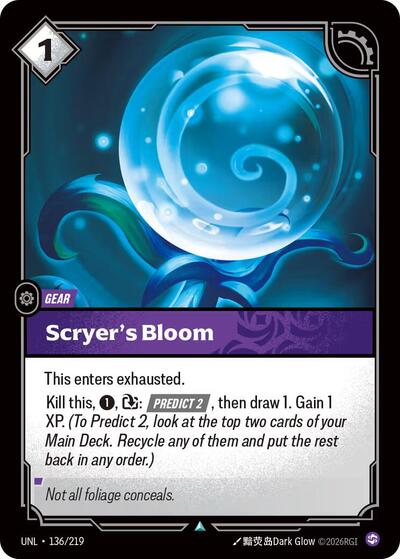 Scryer's Bloom (Unleashed) Near Mint - Nick Nack's Full Frontal Attack