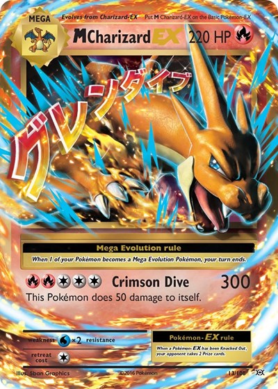 M Charizard EX (XY - Evolutions) Near Mint Holofoil