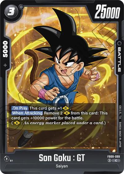 Son Goku : GT FB09 - 099 (Dual Evolution) Near Mint - Nick Nack's Full Frontal Attack