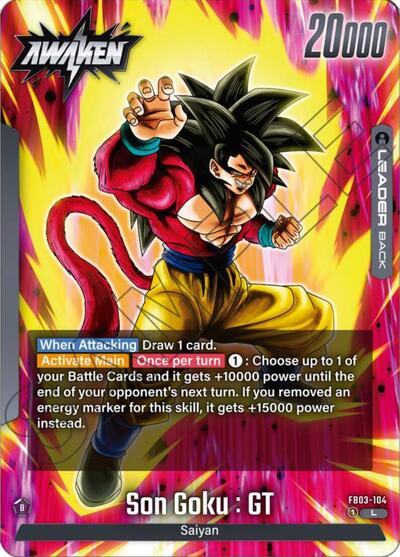 Son Goku : GT FB03-104 (Raging Roar) Near Mint