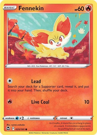 Fennekin (SWSH12: Silver Tempest) Near Mint - Nick Nack's Full Frontal Attack