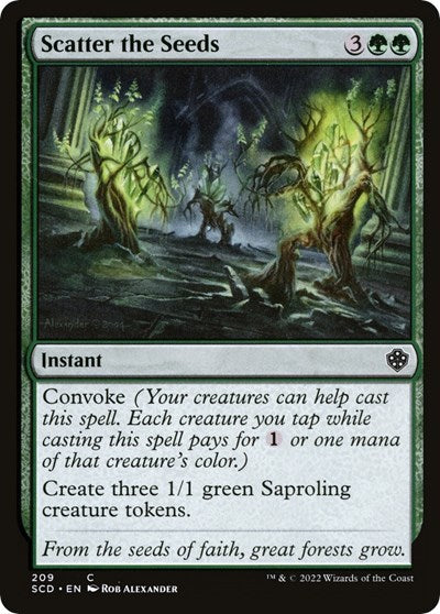 Scatter the Seeds (Commander 2022 Starter Decks) Near Mint - Nick Nack's Full Frontal Attack