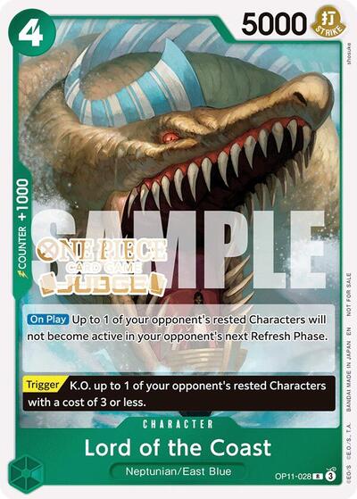 Lord of the Coast (Judge Pack Vol. 7) (One Piece Promotion Cards) Near Mint Foil