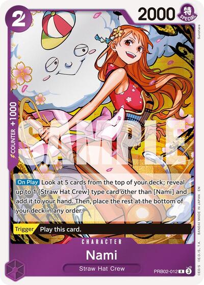 Nami (Premium Booster -The Best- Vol. 2) Near Mint Foil - Nick Nack's Full Frontal Attack