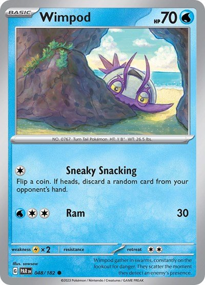 Wimpod - 048 (Scarlet and Violet: Paradox Rift) Near Mint - Nick Nack's Full Frontal Attack