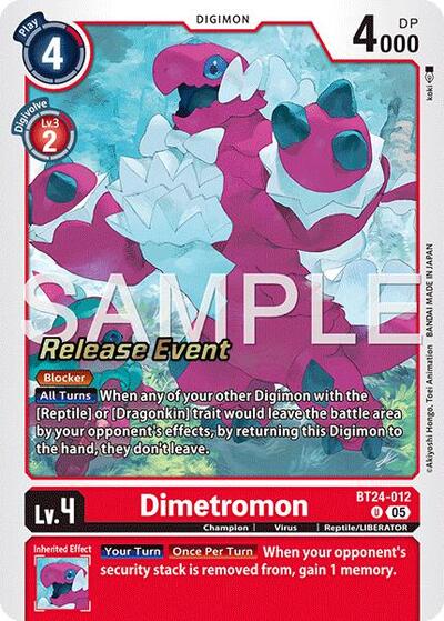 Dimetromon (Time Stranger Release Events Cards) Near Mint Foil - Nick Nack's Full Frontal Attack