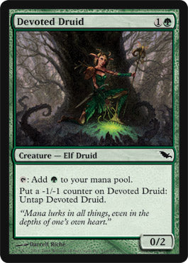 Devoted Druid (Shadowmoor) Light Play