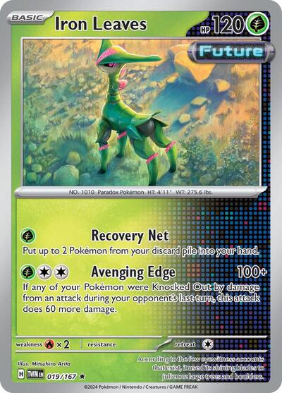 Iron Leaves (SV06: Twilight Masquerade) Near Mint Holofoil - Nick Nack's Full Frontal Attack