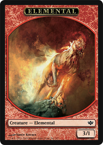 Elemental Token (Conflux) Light Play