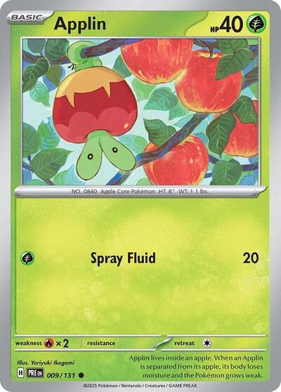 Applin (SV: Prismatic Evolutions) Near Mint - Nick Nack's Full Frontal Attack