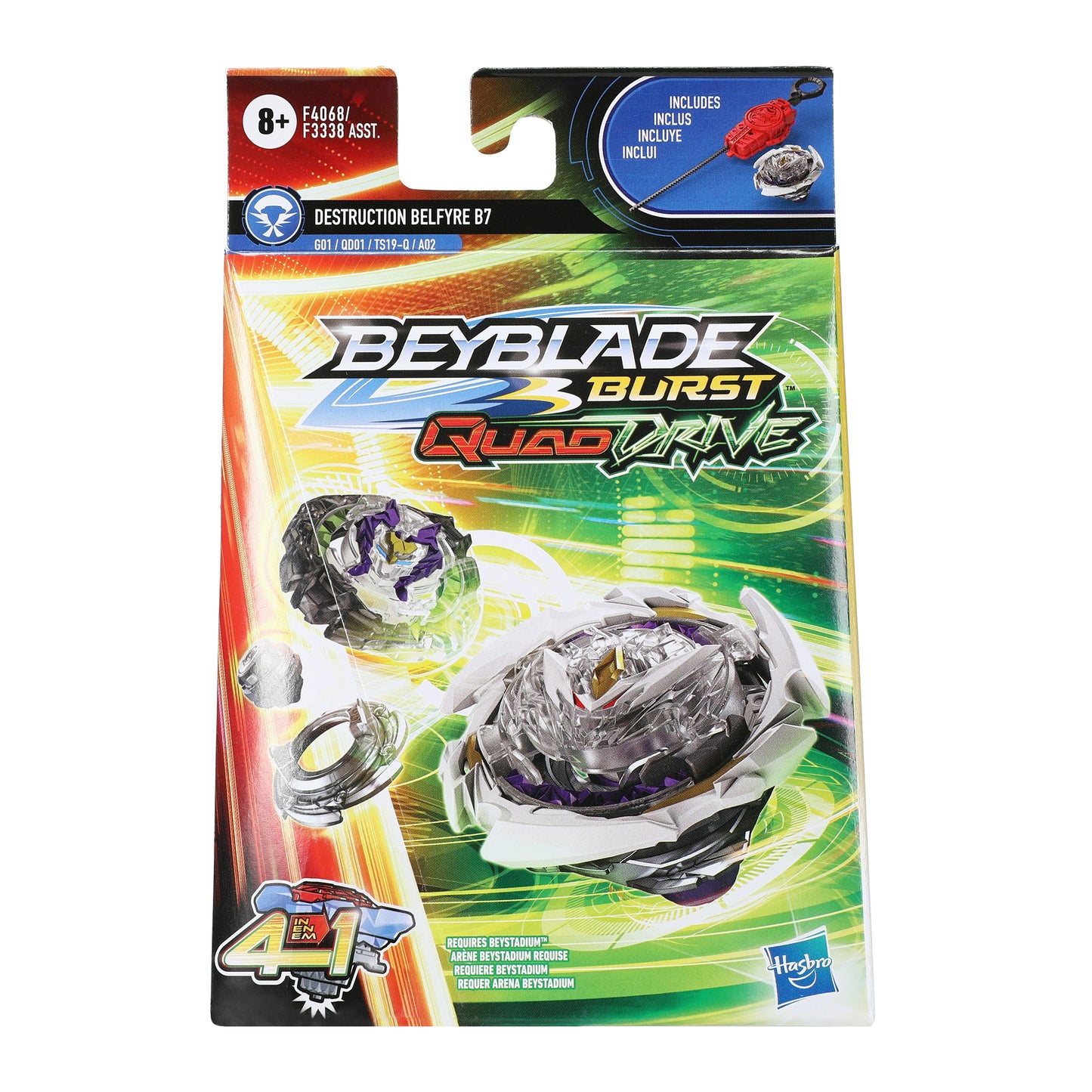 Beyblade Burst Quad Drive Starter Pack Destruction Belfyre B7