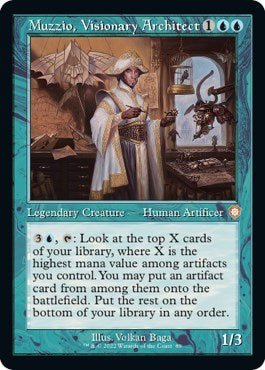 Muzzio, Visionary Architect (Commander: The Brothers' War) Near Mint - Nick Nack's Full Frontal Attack