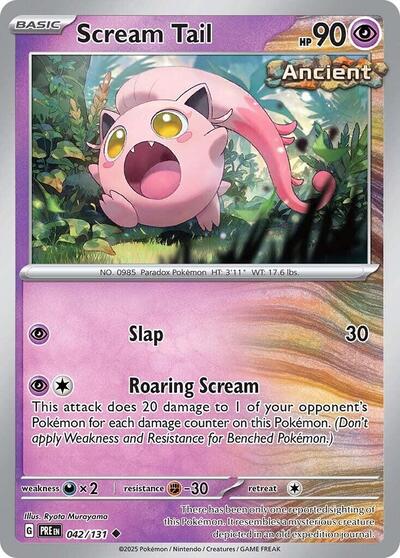 Scream Tail (SV: Prismatic Evolutions) Near Mint - Nick Nack's Full Frontal Attack
