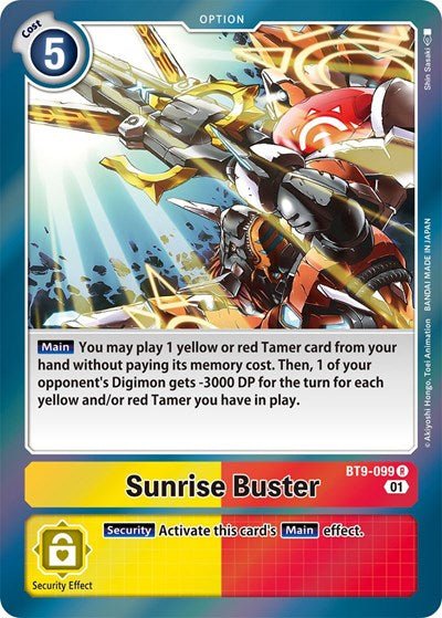 Sunrise Buster (X Record) Near Mint Foil - Nick Nack's Full Frontal Attack