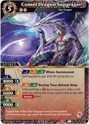 Comet Dragon Sungrazer (Battle Spirits Saga Promo Cards) Near Mint - Nick Nack's Full Frontal Attack