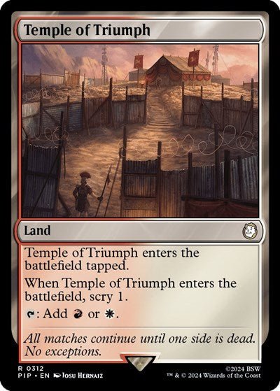 Temple of Triumph (Universes Beyond: Fallout) Near Mint - Nick Nack's Full Frontal Attack