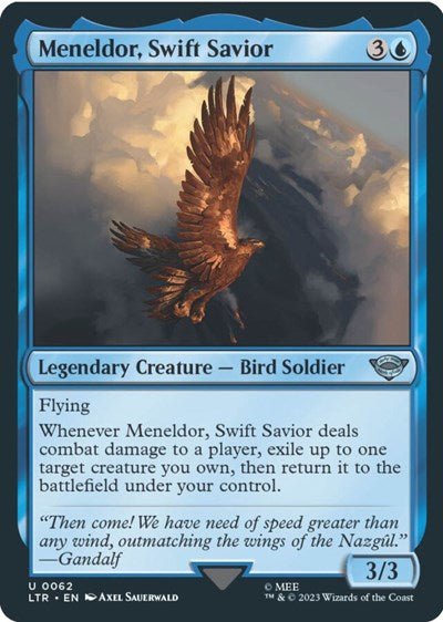 Meneldor, Swift Savior (Universes Beyond: The Lord of the Rings: Tales of Middle-earth) Near Mint - Nick Nack's Full Frontal Attack