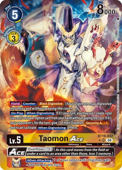 Taomon ACE (Alternate Art) (Release Special Booster 2.5) Light Play Foil