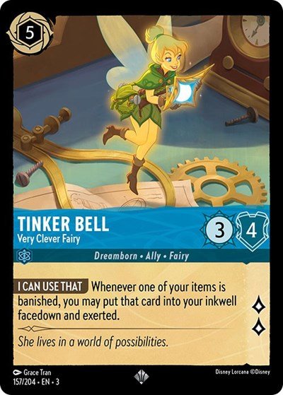Tinker Bell - Very Clever Fairy (Into the Inklands) Near Mint - Nick Nack's Full Frontal Attack