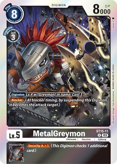 MetalGreymon (Starter Deck 15: Dragon of Courage) Near Mint Foil - Nick Nack's Full Frontal Attack