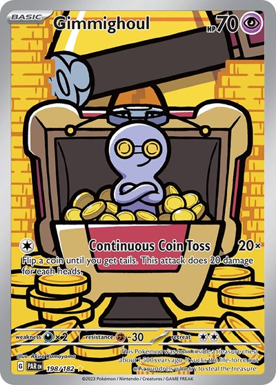 Gimmighoul - 198 (Scarlet and Violet: Paradox Rift) Near Mint Holofoil Japanese