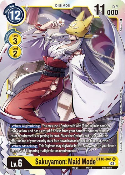 Sakuyamon: Maid Mode (Xros Encounter) Near Mint Foil - Nick Nack's Full Frontal Attack