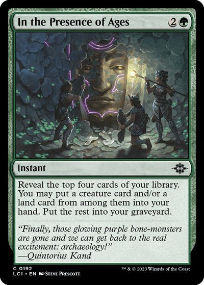 In the Presence of Ages (The Lost Caverns of Ixalan) Near Mint - Nick Nack's Full Frontal Attack