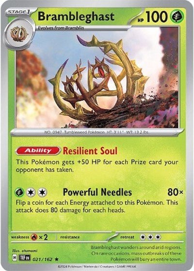 Brambleghast (SV05: Temporal Forces) Near Mint Holofoil - Nick Nack's Full Frontal Attack