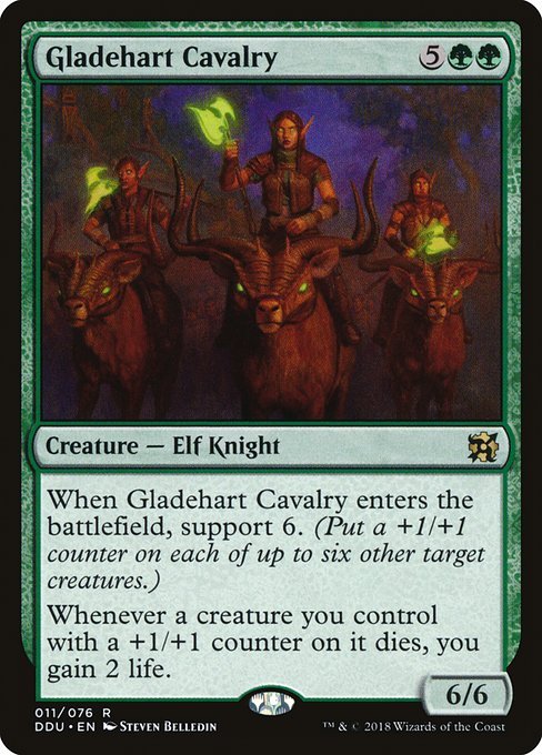 Gladehart Cavalry (Duel Decks: Elves vs Inventors) Near Mint - Nick Nack's Full Frontal Attack