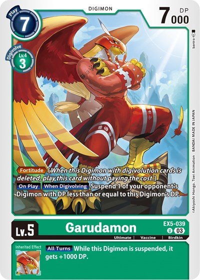 Garudamon (Animal Colosseum) Near Mint - Nick Nack's Full Frontal Attack