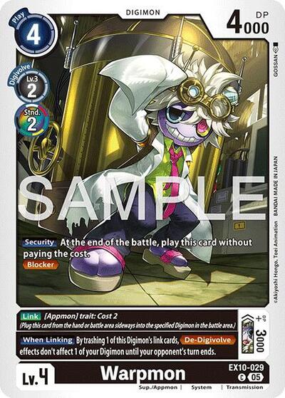 Warpmon (Sinister Order) Near Mint - Nick Nack's Full Frontal Attack