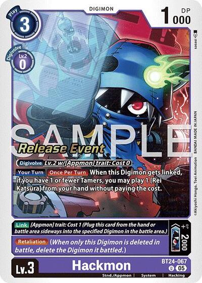 Hackmon (Time Stranger Release Events Cards) Near Mint Foil