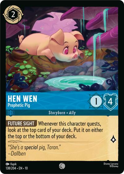 Hen Wen - Prophetic Pig (Whispers in the Well) Near Mint - Nick Nack's Full Frontal Attack